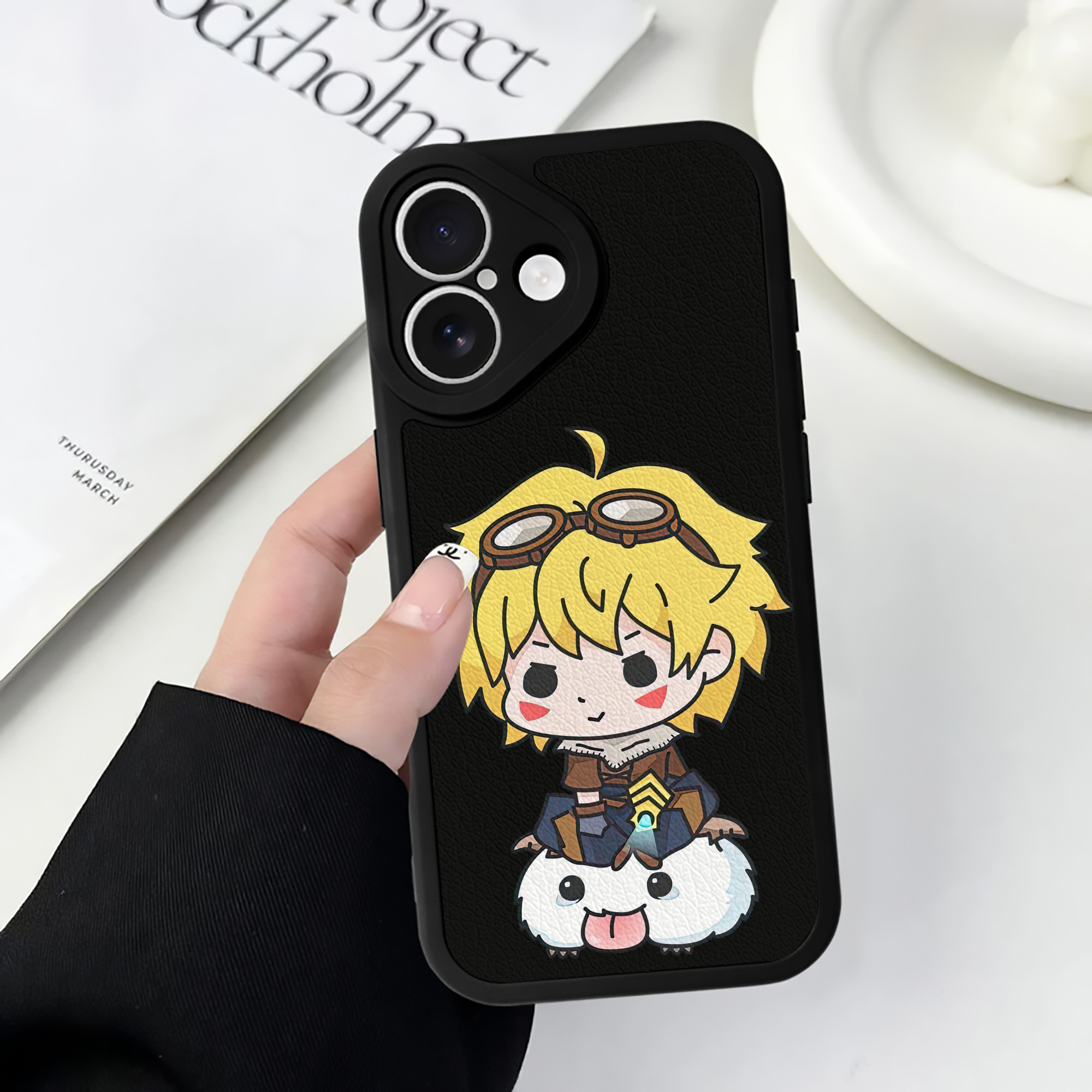 リーグ・オブ・レジェンド League of Legends LOL 【iPhone 16シリーズ対応】シリコンスマホケース（レザー調） 材質：シリコン
